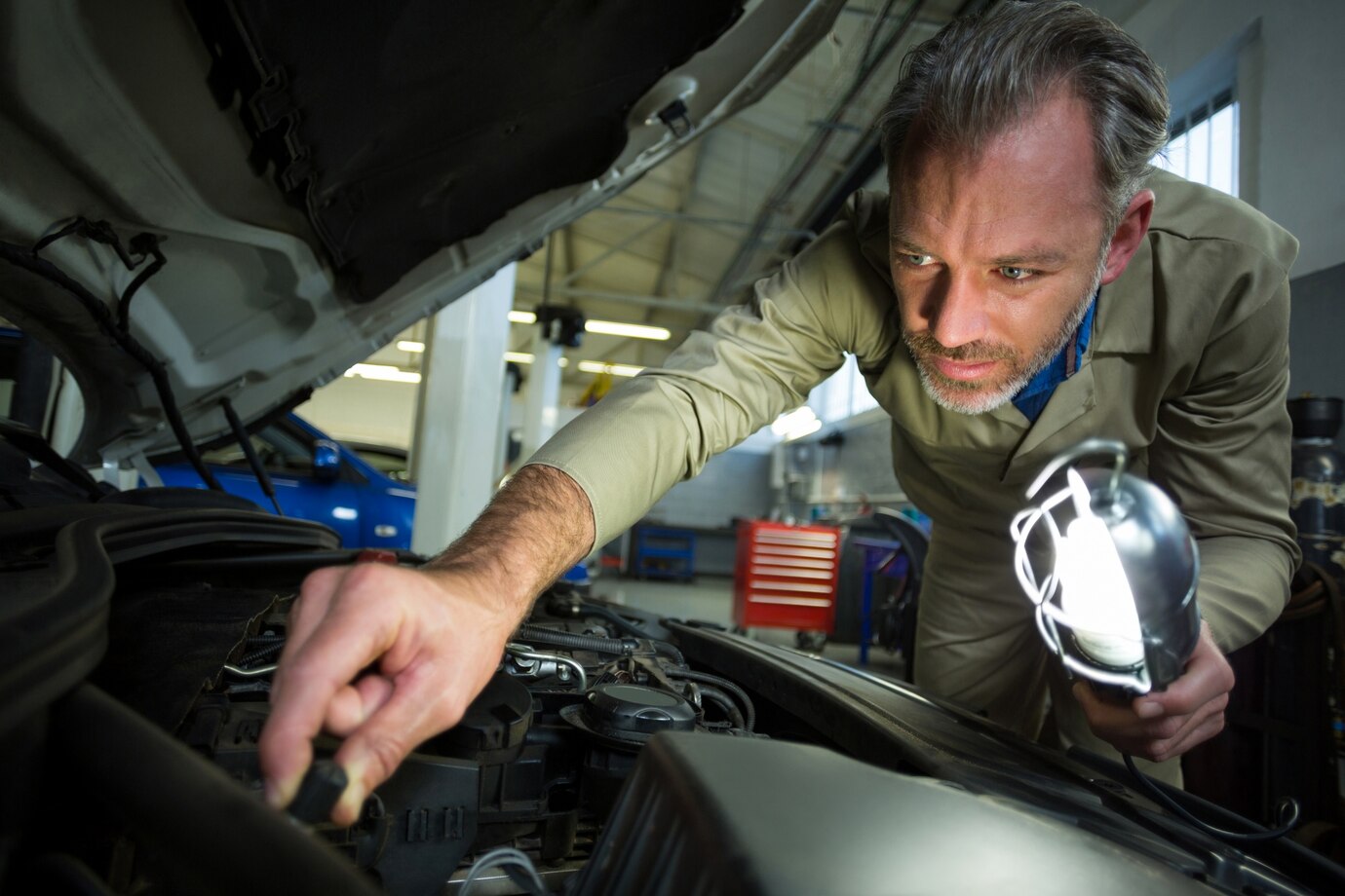 why is my check engine light flashing then stops